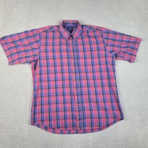 Vintage Cambridge Classics Mervyns Shirt Mens Large Plaid Button‎ Down